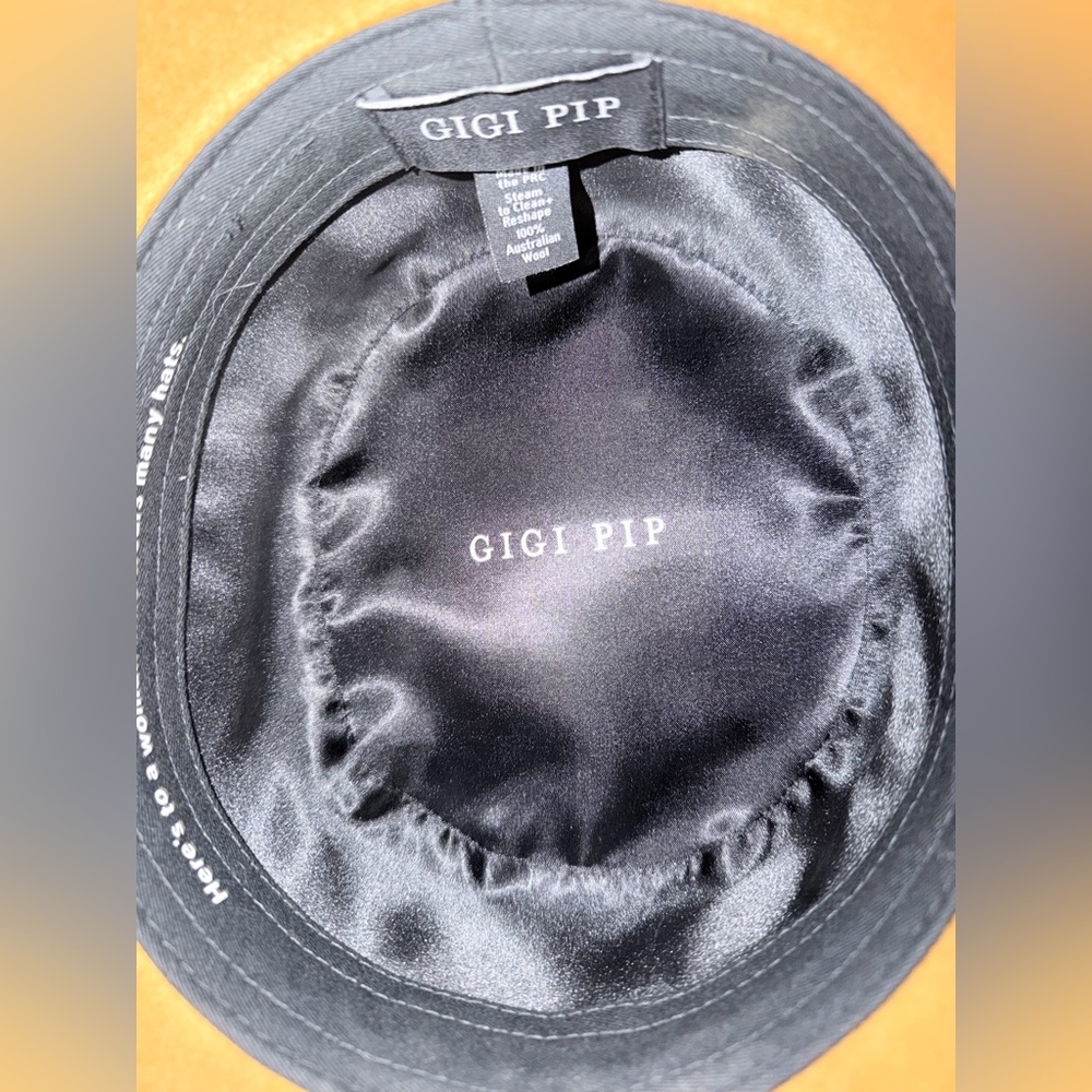 GIGI PIP Tan Australian wool Hat - Picture 6 of 8